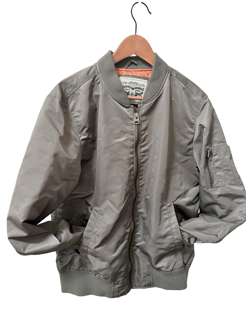 Levi's Men's Olive Gray Bomber Jacket
